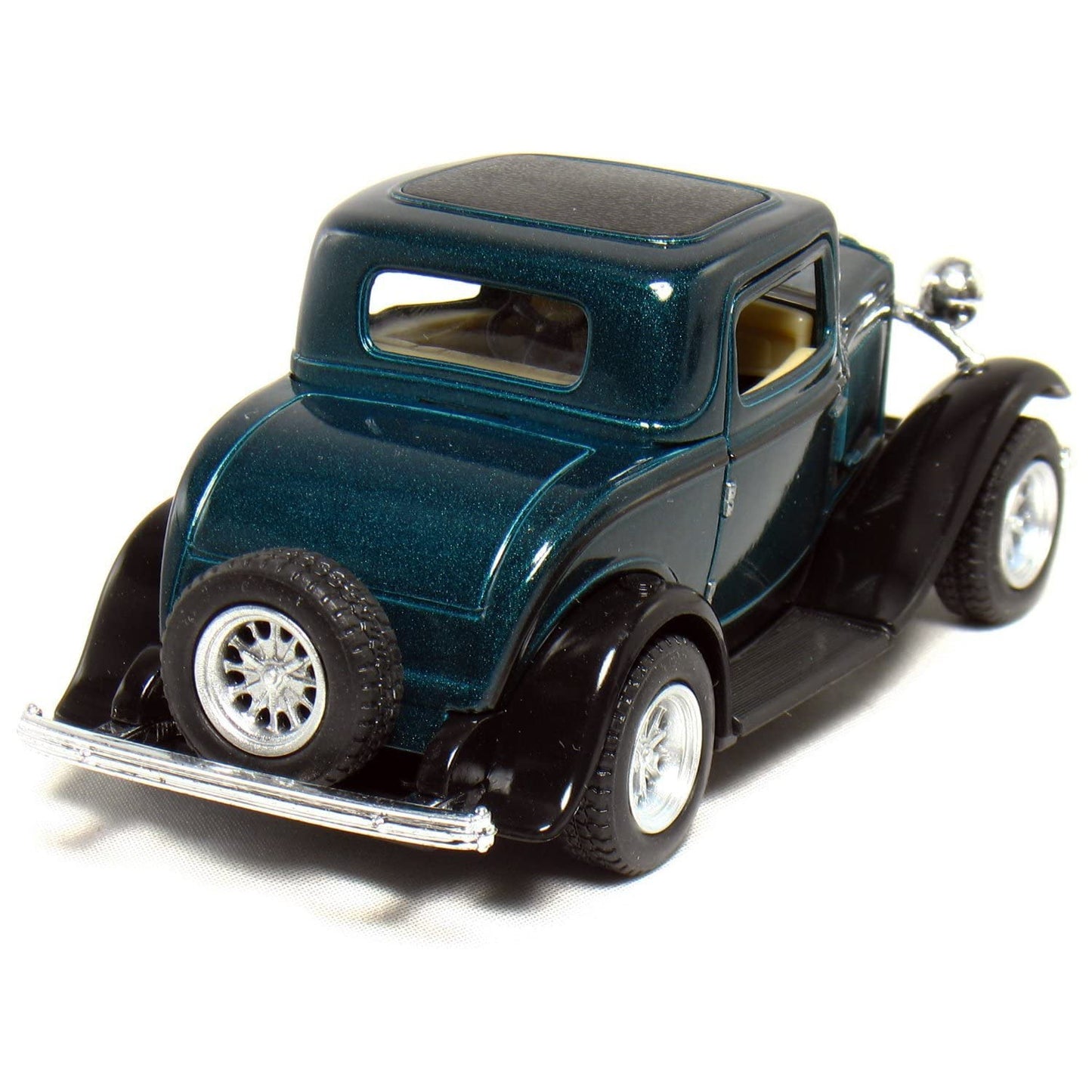 KiNSMART Set of 4: 5'' 1932 Ford 3-Window Coupe 1:34 Scale (Green/Maroon/Red/Yellow) Toy, Multicolor