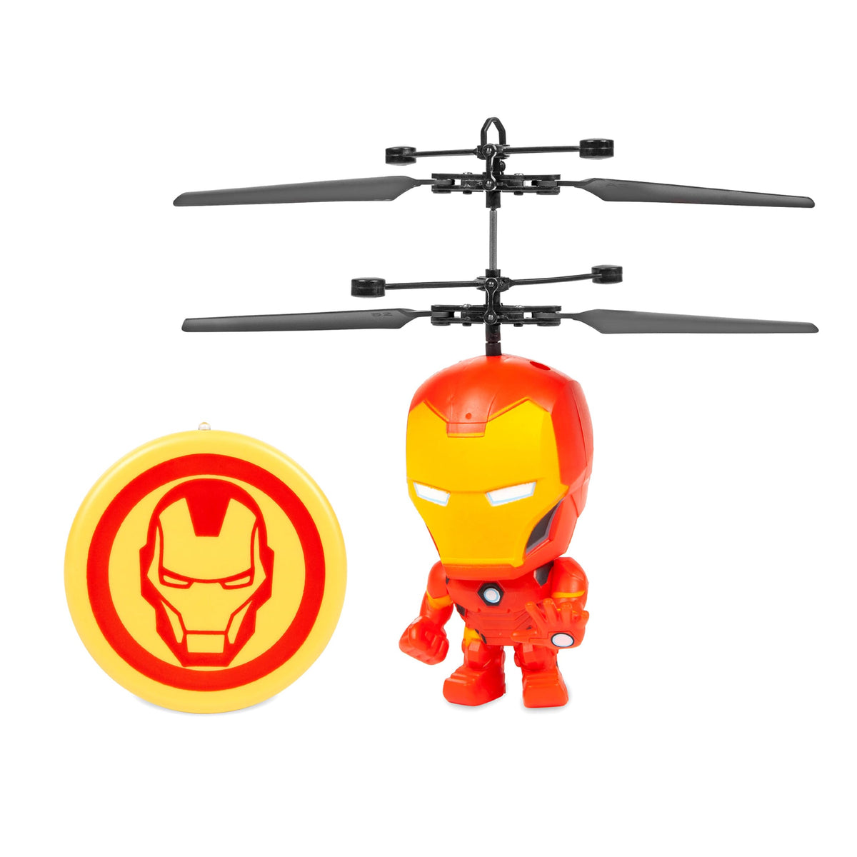 Marvel Iron Man 3.5 Inch Helicopter Toy, Motion Sensing, USB Rechargeable