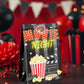 Hapibidesign Movie Night Party Favor Bags - 24 Pcs Movie Night Party Candy Bags With Stickers - Movie Night Goodie Gift Treat Ba