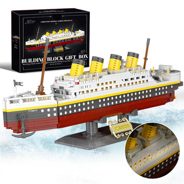 Micro Mini Blocks Titanic Model Building Set 2383PCS, No Compatible with Lego Titanic, 3D Titanic Model Building Set Blocks, Min