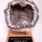 Genuine Huge Softball Sized Crystal Filled Los Choyas Geode Half on Free Custom Oak Stand