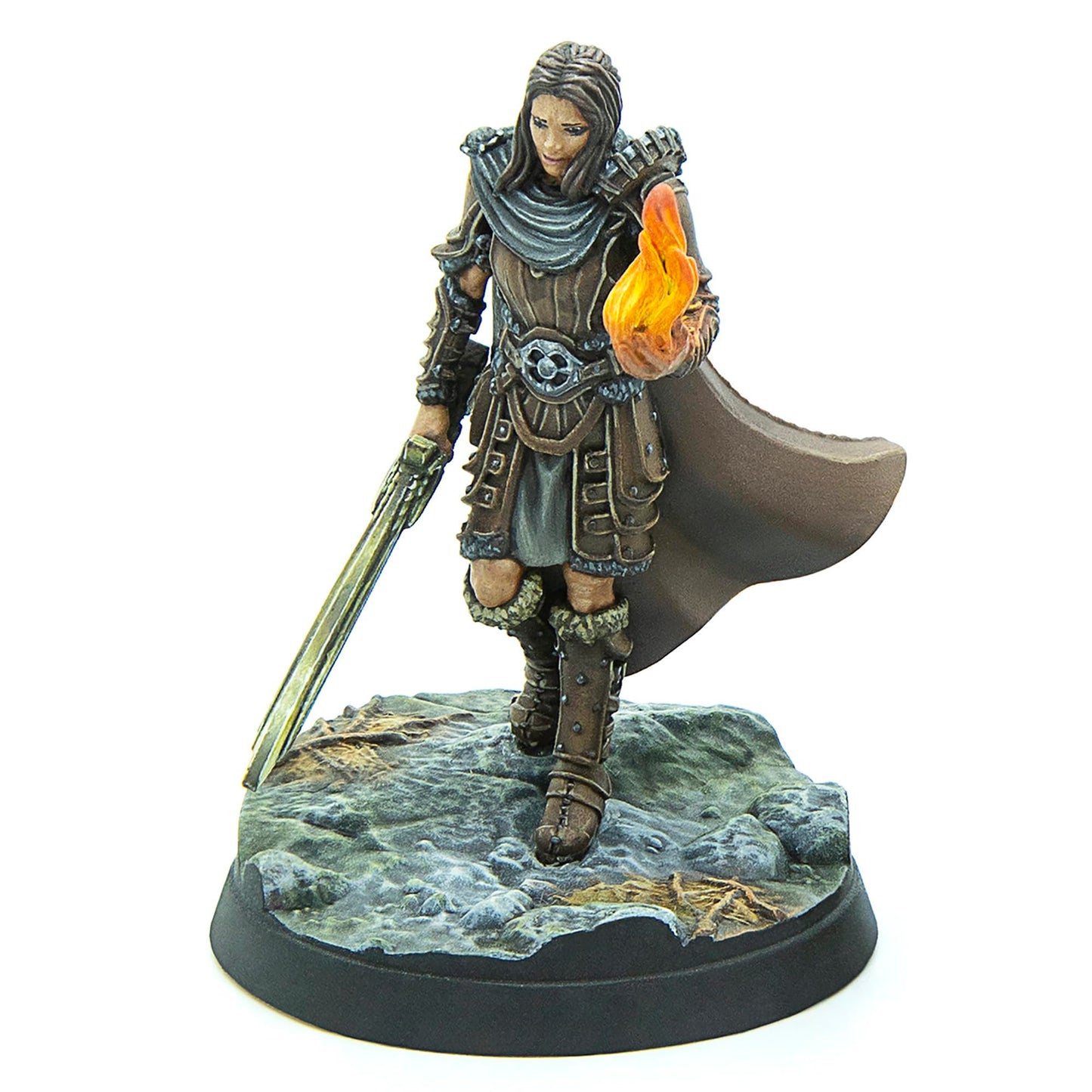 Modiphius Entertainment: The Elder Scrolls: Call To Arms: Dragonborn Heroes - 6 Figures, 32Mm Unpainted Resin Miniatures, Officially Licensed