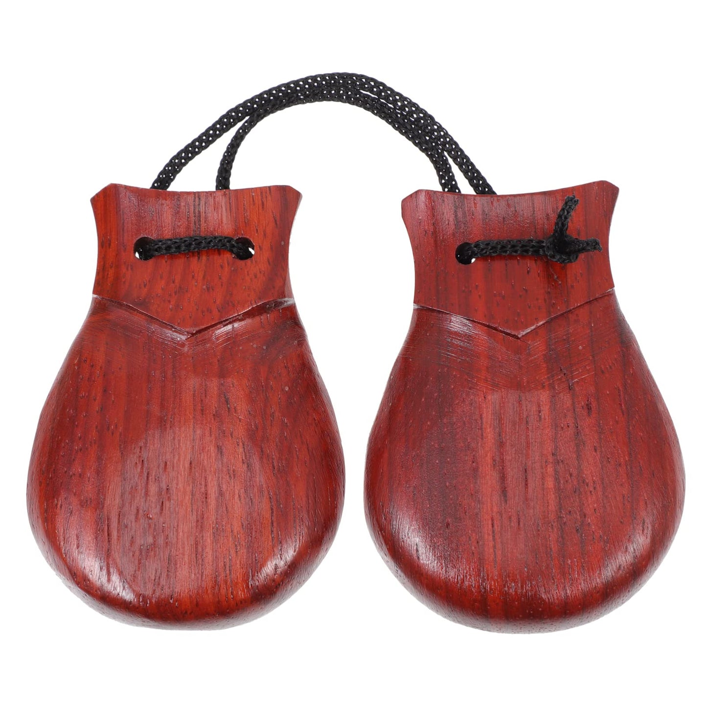 Heallily Castanets Toys Wooden Finger Castanets Musical Instruments Rhythm Toys Orff Percussion Toys Early Musical Toy Preschool