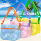 Shell Bags For Beach,3Pcs Seashell Collecting Bag With Adjustable Shoulder Straps, Beach Mesh Bag For Storing Beach Toys, Shells