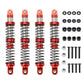 RCAWD 100mm Shock Absorber Damper Universal for a lot of 1/10 RC Cars, Full Aluminum RC Shock Upgrades, 7075 Adjustable Shocks w