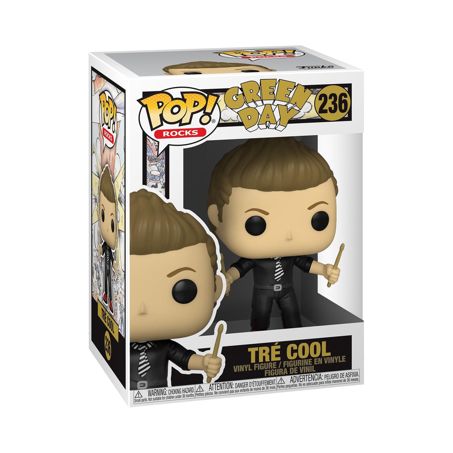 Funko Pop Pop! Rocks: Green Day - Tre Cool, Multicolor