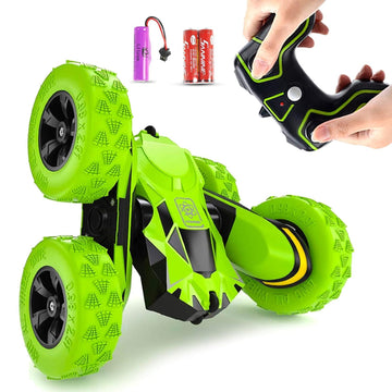 SGILE RC Stunt Car Toy Gift, 4WD Remote Control Car with 2 Sided 360 Rotating Rc Car for Kids Girls Boys Age 6 7 8 12, Red