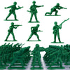 Haptime Classic Toy Soldiers Set (50 Pcs ) , Green Army Men Action Figures, Plastic Military Toys For Boys- Inspire Creative Play And Learning Adventures For Kids