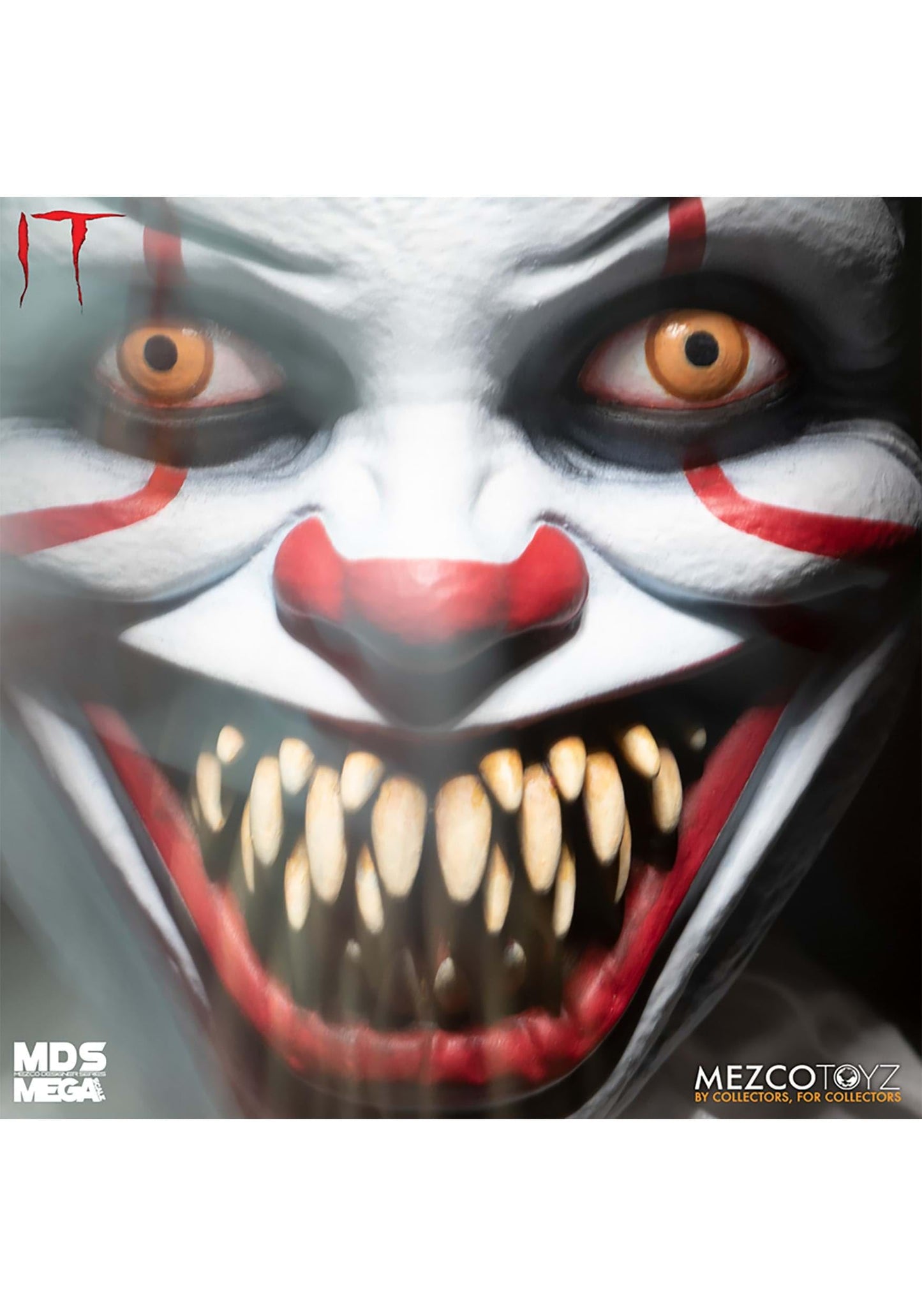 Mezco MDS Mega Scale IT Talking Sinister Pennywise Figure, Multi-colored, One Size, Model 43067IT, Plastic Material