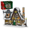 Mould King 16049 Christmas Cottage Model Kit  Winter Snow House Building Sets  Double Layer Structure House Gift for Kids/mature-themed  766 Pieces Christmas Decoration for Home