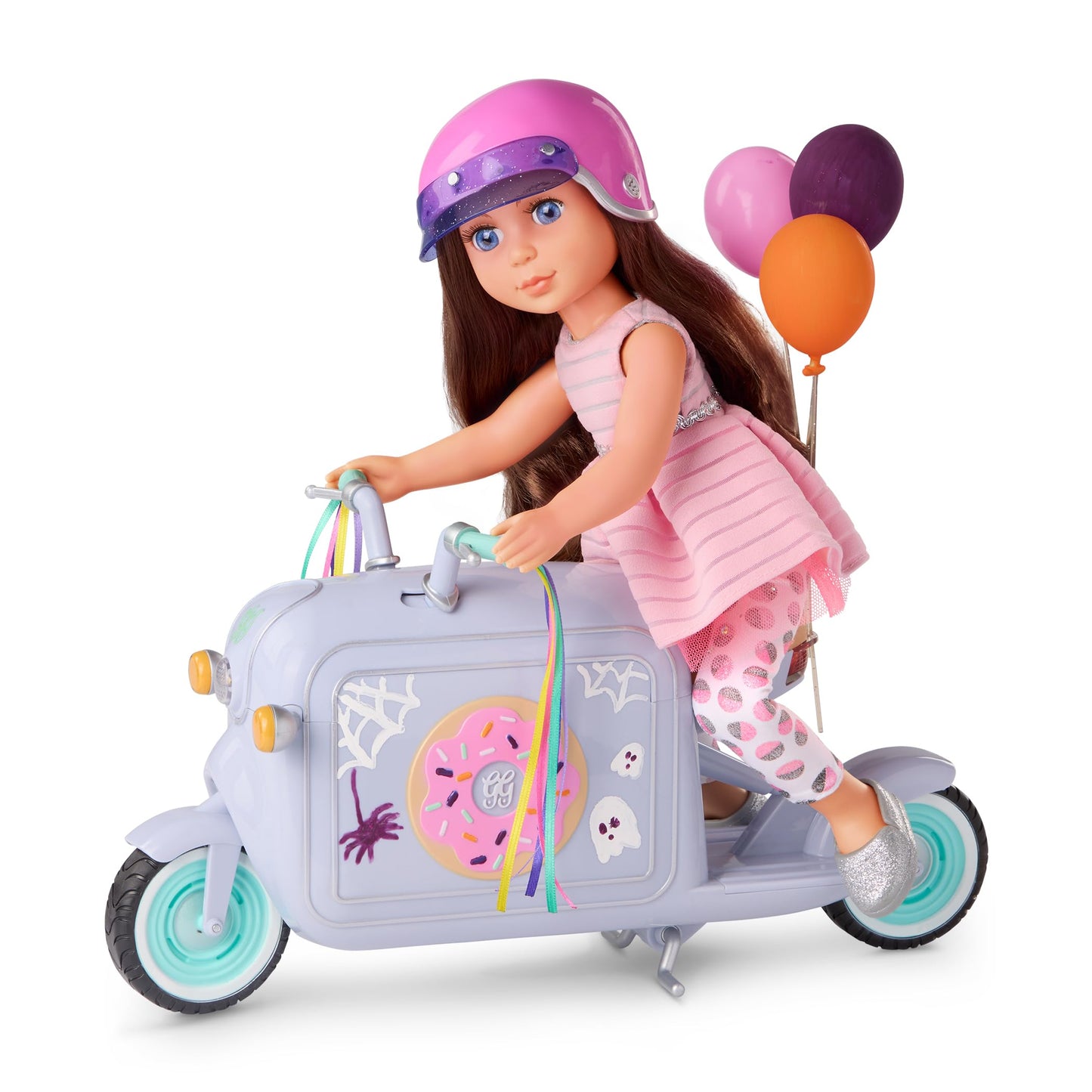 Glitter Girls Bluebell 14-inch Poseable Fashion Doll - Pink, Brown, Silver, Blue, Nylon - Ages 3 & Up, Model GG51024Z