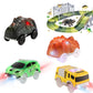 Save Unicorn Tracks Cars Only Replacement, Track Cars For Tracks Glow In The Dark, Racing Car Tracks Accessories With Flashing Led Lights, Compatible With Magic Tracks For Kids Boys And Girls(4Pack)