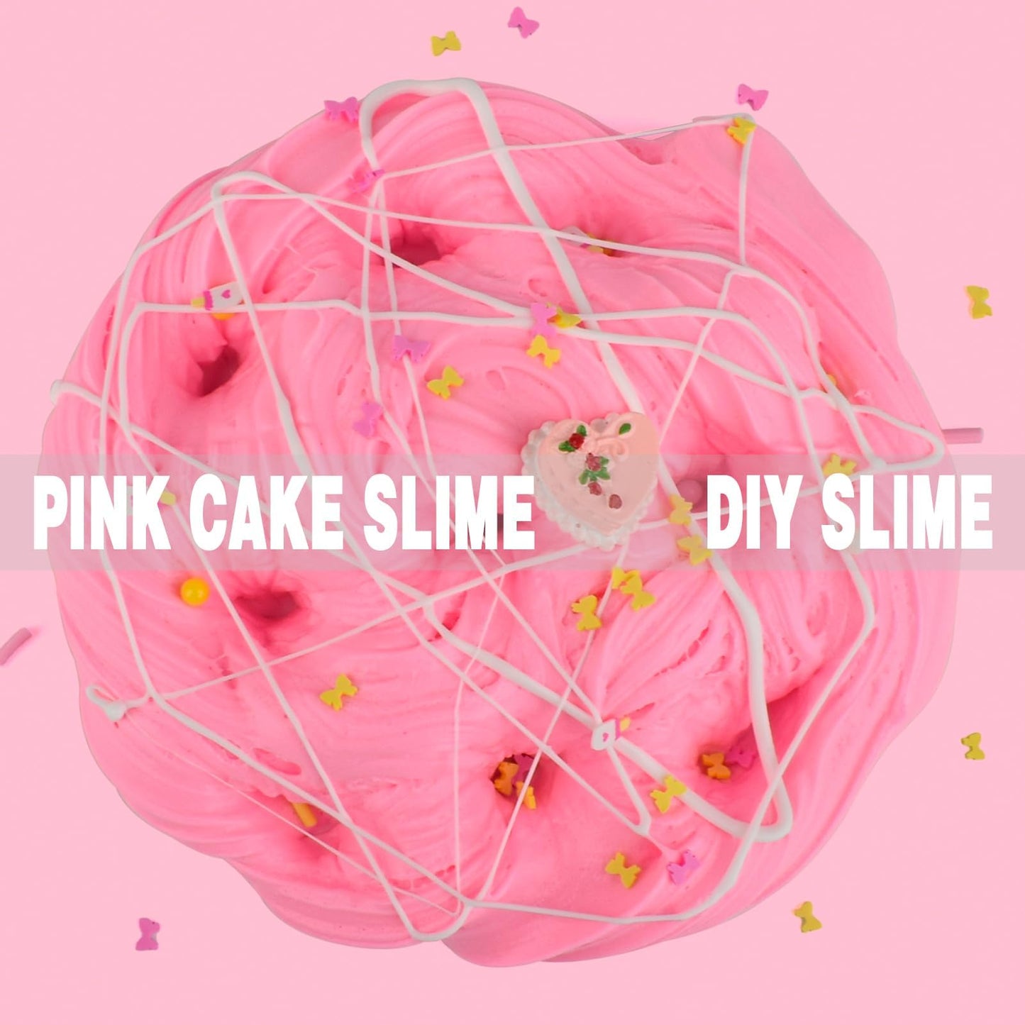 Butter Slime Kit for Kids - Super Soft  Non-Sticky  Scented Pink Cake Slime - Perfect Party Favors for Girls & Boys (7OZ 200ML)