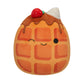 Squishmallows 7.5-Inch Weaver The Waffle Plush Toy with Strawberries, Multicolor - Model SQCR05376