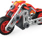 Meccano - Mes Premières Constructions Meccano Junior - Voiture De Course, Moto, Hélicoptère Ou Bulldozer - Jeu De Construction - 6055090 - Modèle Aléatoire - Jouet Enfant 5 Ans Et +