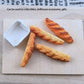 Dollhouse Miniatures Food, 40Pcs Mini Dollhouse Miniature Food Bread With 10 Bases For Gifts For Kids