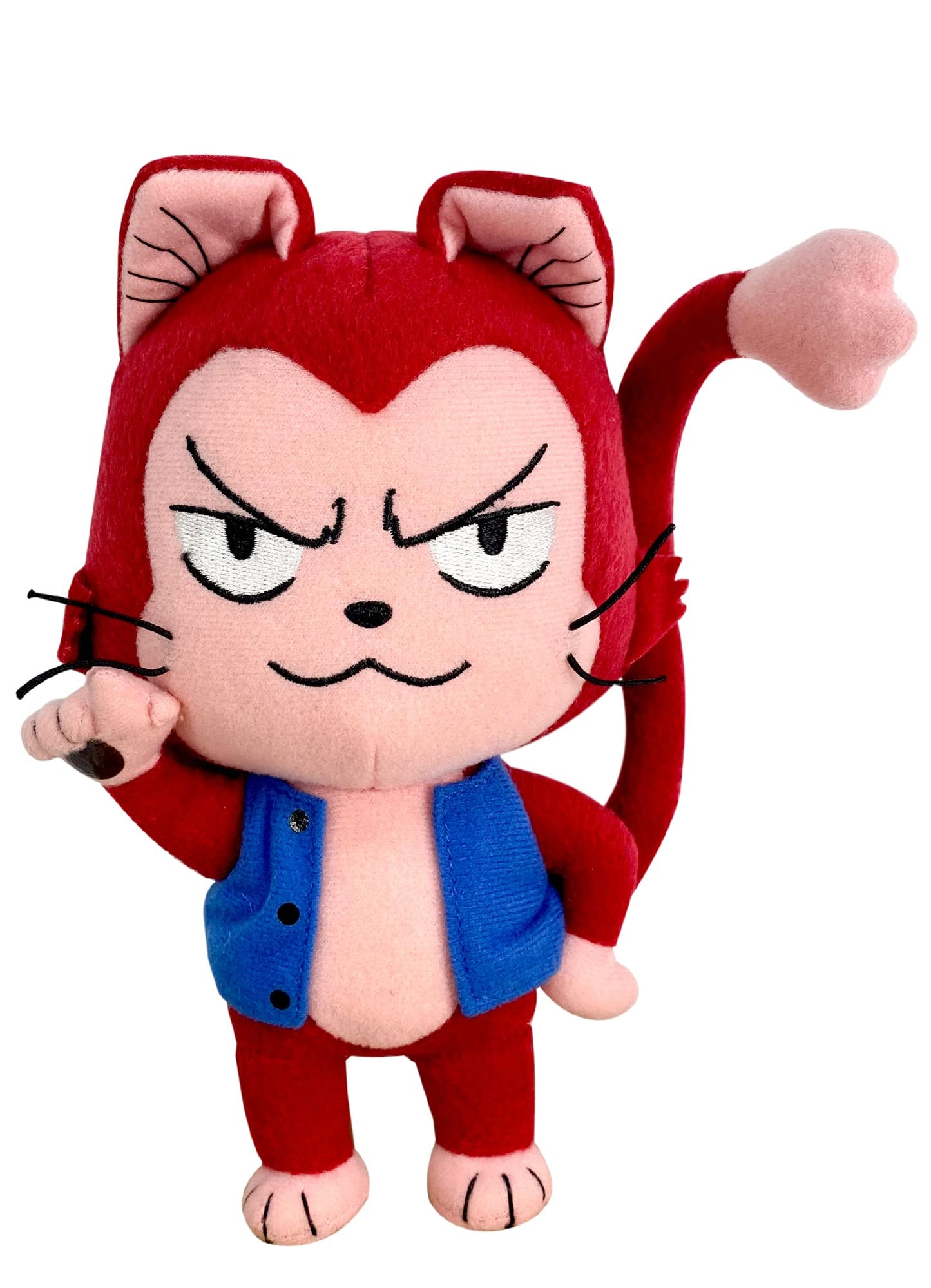 Great Eastern Entertainment Ge-52935 Fairy Tail Lector Exceed Red Cat Plush, 8', Multicolor