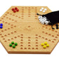 Solid Oak Double Sided Marbles Board Game Wooden 16 Inch By Cauff