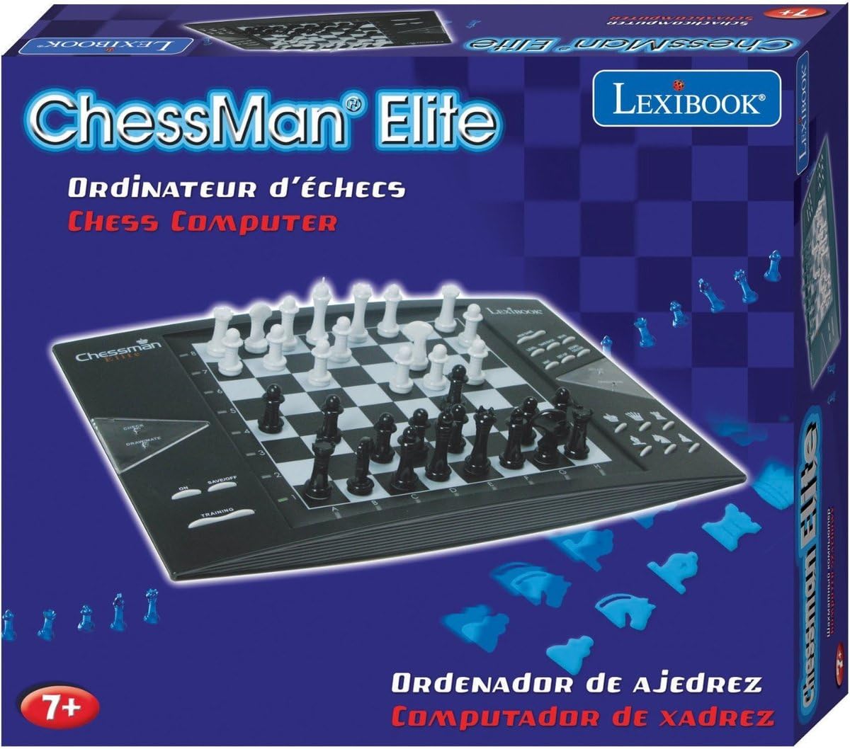 LEXiBOOK CG1300 Interactive Electronic Chess Game - 64 Difficulty Levels, Battery Powered, Black/White