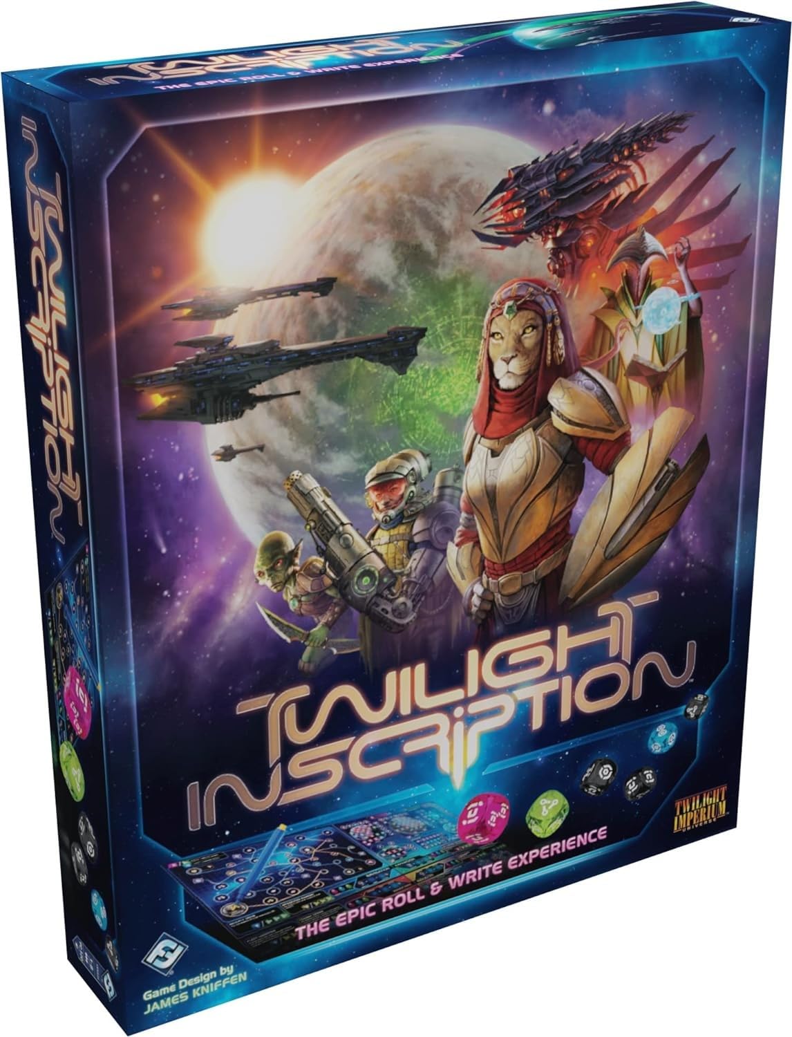 Twilight Inscription Board Game | Sci-Fi Strategy | Twilight Imperium Adventure For Adults And Teens | Ages 14+ | 1-8 Players | Average Playtime 90-120 Minutes | Made By Fantasy Flight Games