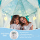 Kixinwa Frozen Princess Tent For Girls, Kids Play Tent With Led Large Snowflake Lights, Castle Playhouse Tent For Children Toddl