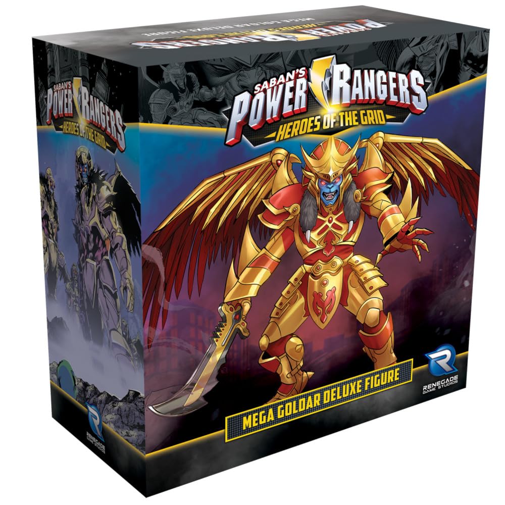 Renegade Game Studios Power Rangers: Heroes Of The Grid Mega Goldar Deluxe Figure , Black
