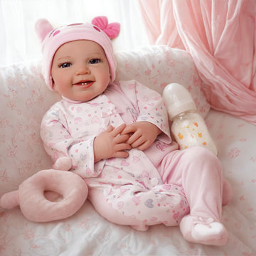 Babeside Lifelike Reborn Baby Dolls - Leen, 20-Inch Lovely Awake Realistic-Newborn Baby Dolls Soft Body Real Life Baby Dolls Girl With Gift Box For Kids Age 3+
