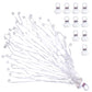 Confetti Poppers, 10Pack Plastic No Mess Streamers, Party Poppers for Birthday,Wedding,Celebrations,Graduation Party (White, 10 