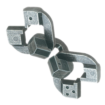 Bepuzzled | Chain Hanayama Metal Brainteaser Puzzle Mensa Rated Level 6, For Ages 12 And Up