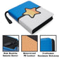 Trading Card Binder 9 Pocket Pages Top Loading 900 Card Storage 3 Ring Design With Zipper Boy's Gift (Blue  400 cards)