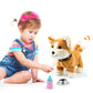 Airbition Plush Toy Dog For Girls, Interactive Dog Puppy Toys Gifts For 2 3 4 Year Old Toddler Kids, Walking, Barking, Tail Wagg