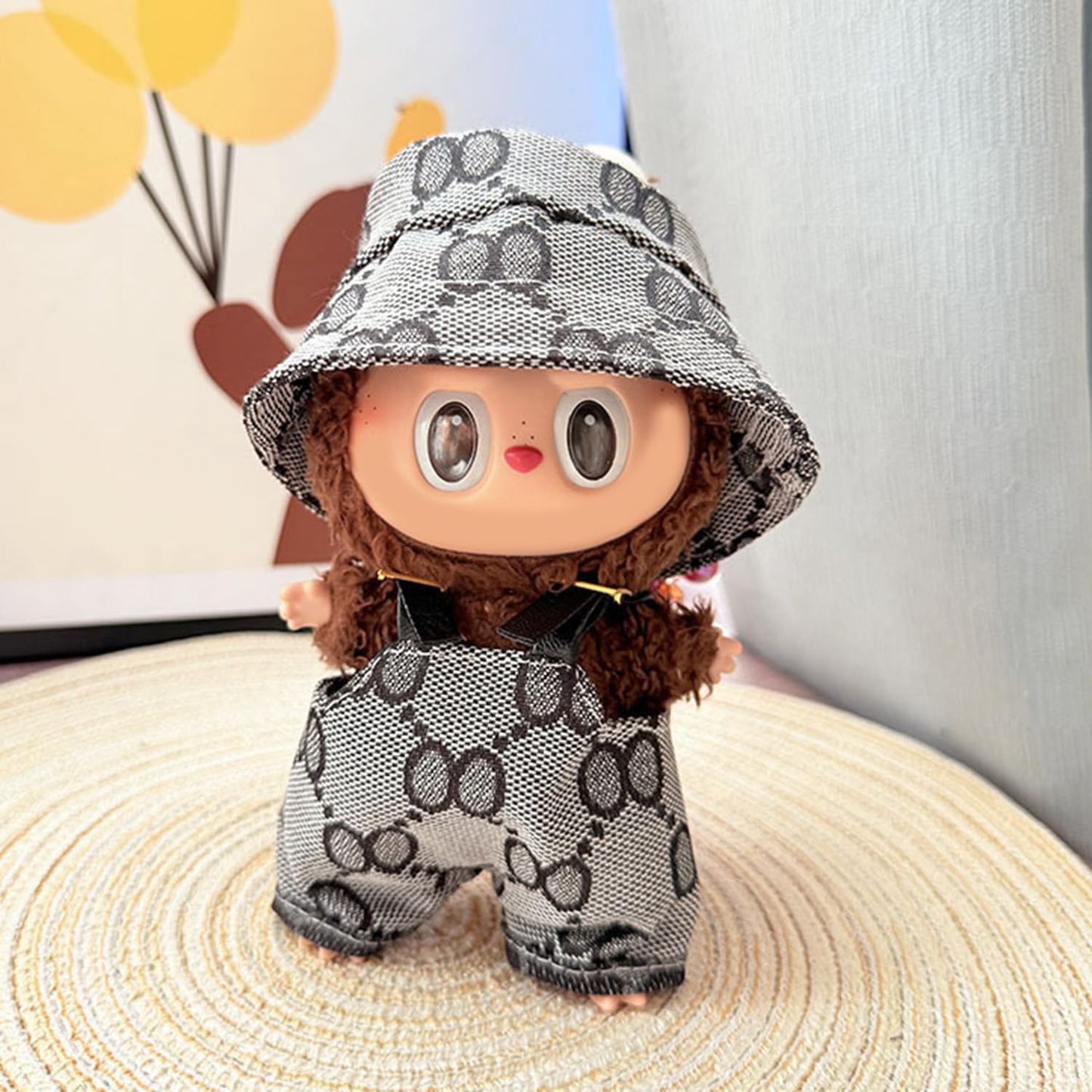 Clothes Set for 17cm Dolls Lobuboo Fashion Clothes Accessories, Outfit Suitable for 6.69inch (17cm) Doll Soft Cotton Clothing Re