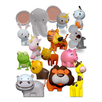 Splashez Mold Free Bath Toys For Babies & Toddlers, Animals No Hole Bath Toys For Kids, Toddler Gift, No Mold Bathtub Water Set For Kids, Pool, Bpa-Free, Safe, Fun, Infant Ages 1 3 6 12 18 Months