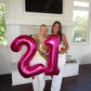 16 Balloon Number, Hot Pink Number 16Th Birthday Balloons 40 Inch, Sweet 16 Years Old Hot Pink Birthday Decorations For Boys Gir