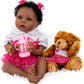 Milidool Black Reborn Baby Dolls Girl Lifelike Weighted African American Newborn Girl Dolls 22 Inch Baby Dolls That Look Real Gi