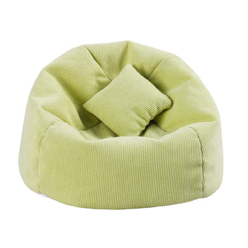 Doll Car Seat Compatible with Labubu  Handmade Bean Bag Chair for 15-17cm Doll  Anti-Slip Bottom  Cute Doll Accessories for Display  Fans&Collectors Gifts  Durable Corduroy Fabric (Light Green)