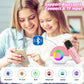 Goopow Mini Karaoke Machine Speaker For Kids Adults, Portable Bluetooth Microphone Song Toys With Led Light, Best Chritmas Birthday Festival Gift For 3 4 5 6 7 8+ Year Old Girls Boys (Pink-2Mic)