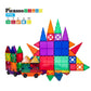 PicassoTiles PT82 Creativity Set Magnet Building Tiles Clear Color Magnetic 3D Building Block - Creativity Beyond Imagination! E