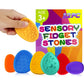 Sensory Fidget Toys For Kids Adults 12 Pc Silicone Worry Stone Travel Toy For Autism Adhd Teens Calm Down Quiet Anxiety Fidgets