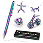 TTzycc Magnetic Pen Decompression Magnet Metal Pen Fidget Pen with 13 Rings Creative Toy Can Write Intellectual Learning and Stress Reduction Gifts for Family or Friends.