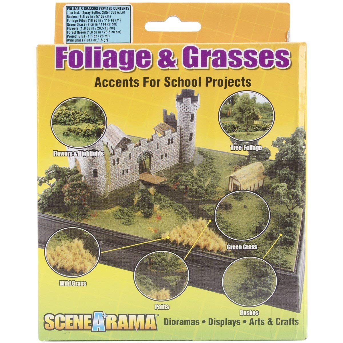 Woodland Scenics SP4120 Scene-A-Rama Foliage and Grasses Kit, Multicolor