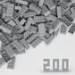 WEBRICK Classic Bulk Brick Block 2x4, 200 Piece Building Brick Light Grey, Compatible with Lego Parts and Pieces 3001, Creative 