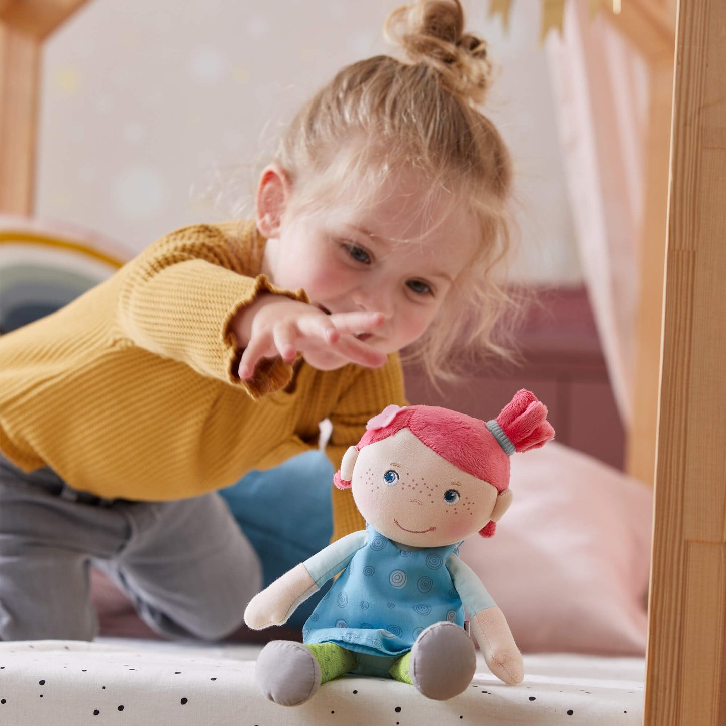 Haba Snug Up Philine - 10' Soft Doll, Machine Washable - Perfect Snuggly First Birthday Gifts And Toddler Baby Doll For 18 Months And Up