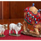 Three Kings Gifts Kneeling Camel And Two Awassi Sheep - For 10 Inch Real Life Nativity