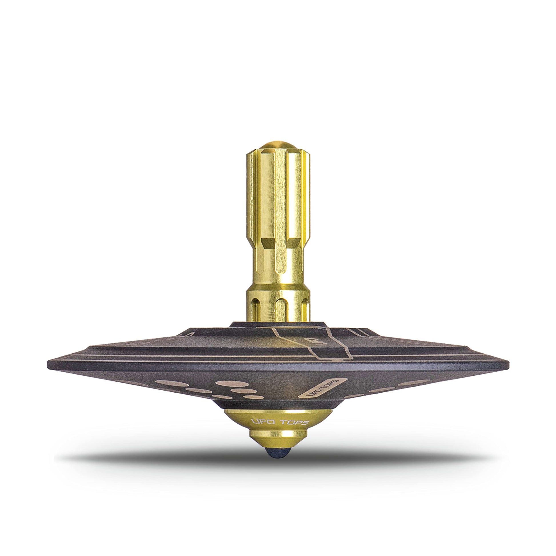 Plexity Labs Ufo Tops - Shag Harbour - Metal Spinning Top - Inspired By The 1967 Shag Harbour, Nova Scotia Ufo Incident - Titani