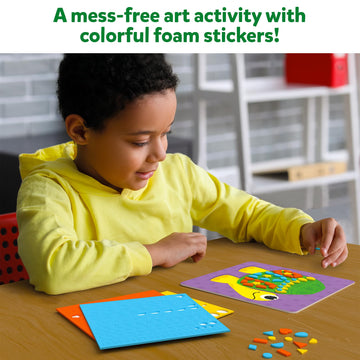 Skillmatics Art Activity - Fun With Foam Animals, No Mess Felt Sticker Art For Kids, 3D Foam Stickers, Diy Craft Kits, Gifts For Boys & Girls Ages 3, 4, 5, 6, 7