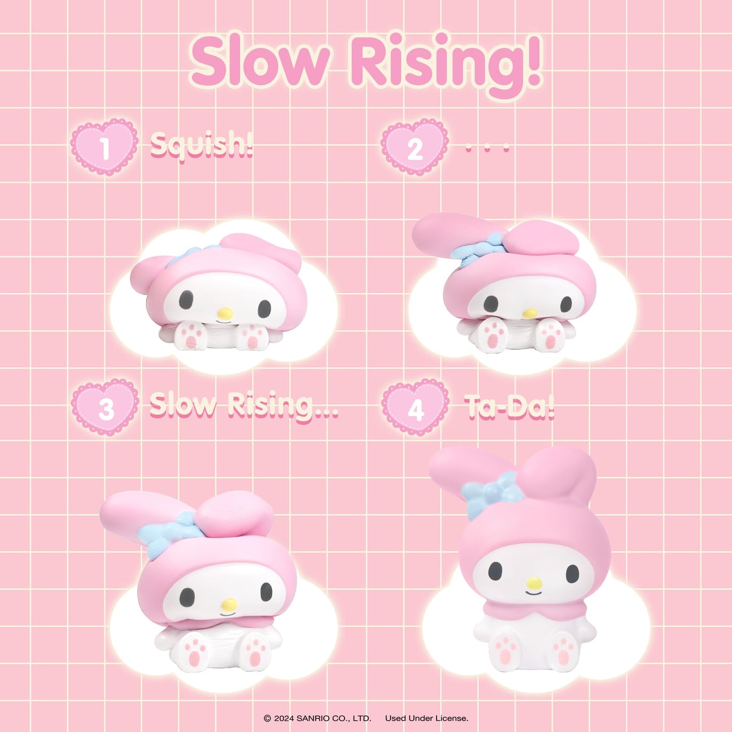 Hamee Sanrio Hello Kitty And Friends Jumbo Squishy Toy Slow Rising Cute Squishu Buddy Birthday Gift Bags, Party Favors, Gift Basket Filler, Stress Relief, Adorable, And Fun - My Melody