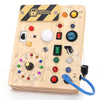 Wakelnsa Montessori Busy Board,Montessori Toys For 1-3 Years Old,Baby Sensory Board,Preschool Learning Activities,Wooden Toys Fo