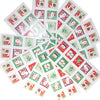 Merry Christmas Holiday Stamps Creative Sticker Assortment, 100 Stickers - Best Gift for Kids! Santa, Christmas Tree, Snowman an