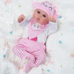 Babeside 5 Pcs Reborn Baby Doll Clothes 20 Inch Outfit Accessories Set For Reborn Baby Dolls 17-22 Inch Baby Dolls Girls Baby Cl